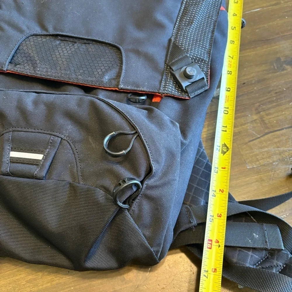 Osprey Portal Everyday Commute Laptop Backpack Black Orange Hike Pouch Outdoor